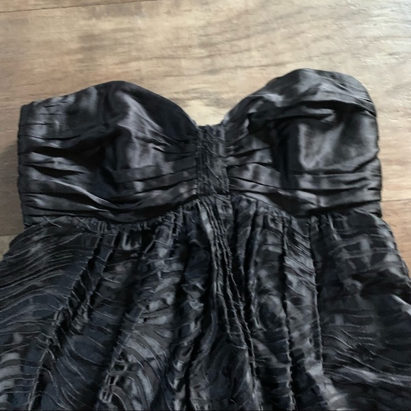 Express strapless silk dress- little black dress - Picture 4 of 7